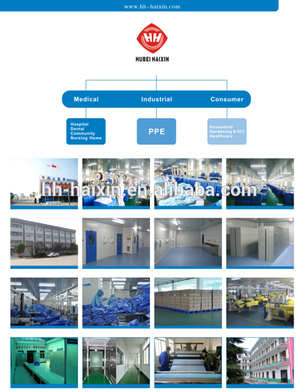 Nonwoven Plastic Isolation Gowns , Unisex Disposable Medical Exam Gowns