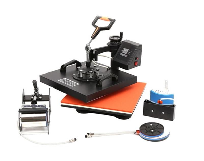Real Plate 29x38Cm 5 In 1 Mug Heat Press Machine For T-Shirt