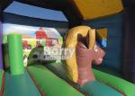 Commercial Children Inflatable Farm Theme Bounce House Combo With Slide For Kids