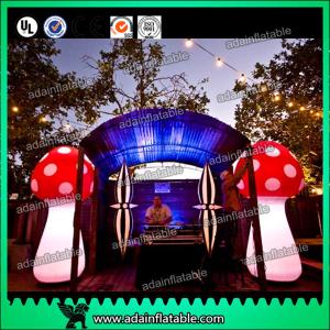 China Attractive 3m Inflatable Mushroom LED Lighting 190T Nylon For Engagement factory