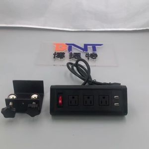 China Intelligent office desktop clamp socket with custom made clamp factory