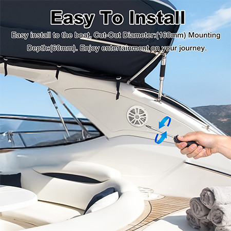 Caravan House RV Marine Speaker OEM ODM 6.5 Inch 60W IPX6 Waterproof