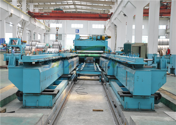 High Speed Cut To Length Line , Hydraulic Steel Coil Slitting Machine