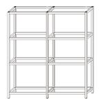 Black 20AF Retail Display Aluminum Structural Frame