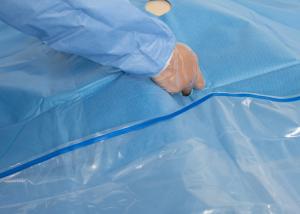 China Lithotomy Disposable Surgical Kit , Urinary Procedure Packs TUR Drapes Hypoallergenic factory