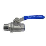 Stainless Steel 304 316 2PC Ball Valve NPT/BSP Thread 1/4''-4.0'' Connection