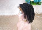 High Density Human Lace Front Wigs , Natural Hairline Black Human Hair Lace