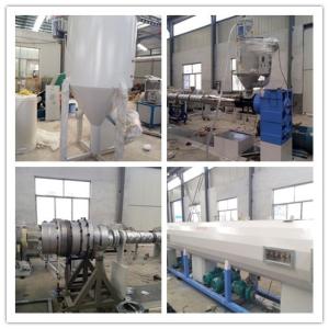 China PE / PPR / PERT Cool and Hot Water Plastic Pipe Extrusion Line Single Screw factory
