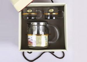 China Durable Tea Infuser Set , Handcrafted Teapot Gift Set 700ml Kattle / 2 Cup factory
