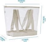Clear Custom Shopping Bags Carrier Transparent PVC Tote Bag Stadium Outdoor