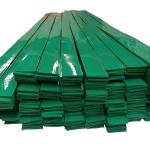 Custom Size Polyurethane Inclined Conveyor Belt Cleats White Green Color