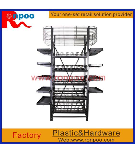 Supermarket display stand, Chain stores display racks, Standing Metal wire