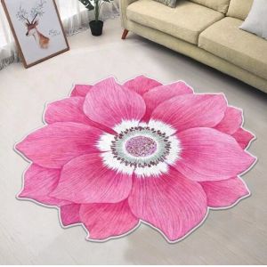 Irregular Living Room Floor Carpets Gold Diamond Velvet Flower Bedroom Sofa