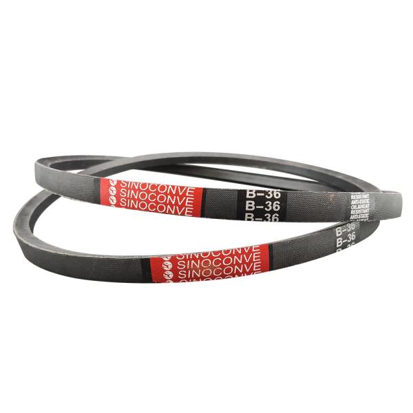 Polyester Cotton Canvas Fabric SPZ Industrial Wrapped Rubber V Belt for Machine