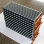 Copper Tube Fin Type Air Heat Exchanger Hydroponic 6.35 mm
