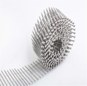 China 50mm Stainless Steel Coil Nails 15 / 16 Degree Screw Shank Wire Collated Nails factory