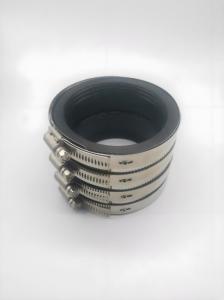 China Adjustable 4'' Stainless Steel Hose Clamp Parts Flexible Rubber factory
