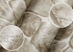 Gray Removable Self Adhesive Wallpaper / Stone Effect Wallpaper with Embossed
