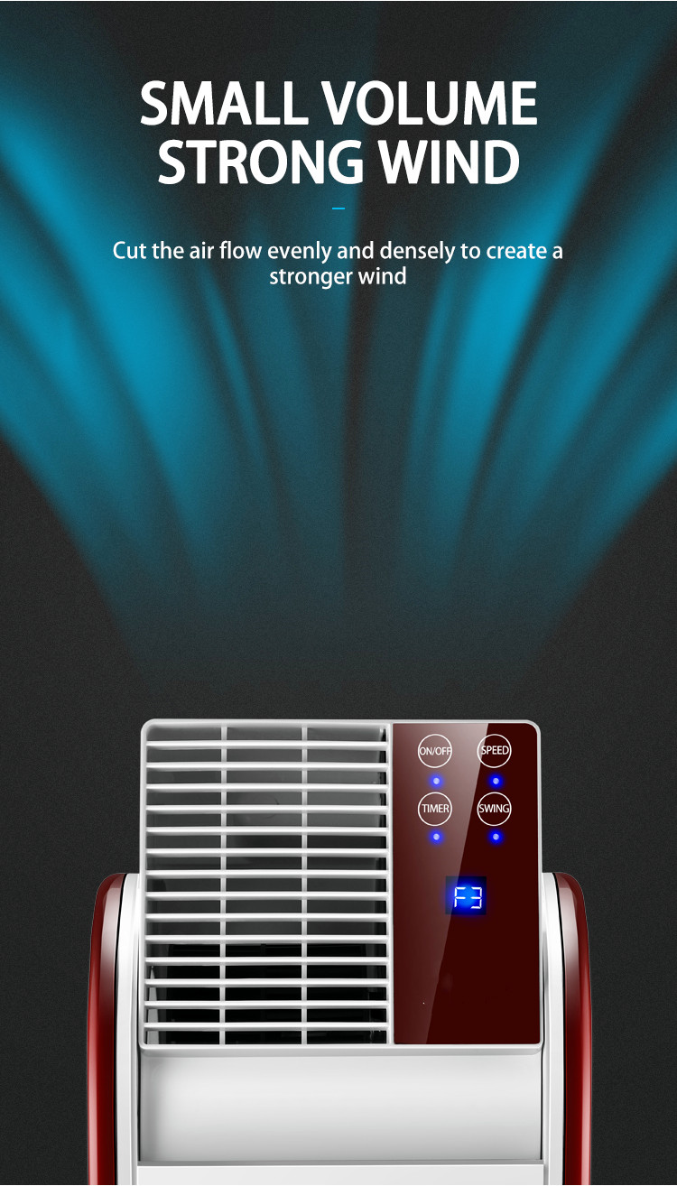 Portable Fan Bladeless Plastic Air Circulation Fan with 120 Degree Air Supply Angle