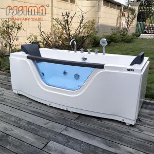 China Jacuzzi 2 Person Spa Bathtub Hotel Outdoor Rectangle Acrylic 1700mm factory
