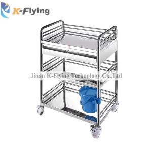 China Silent 4 Casters Medical Trolley Cart For Beauty Salons factory