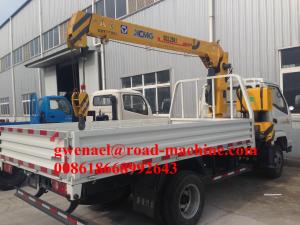 China Lifting 3200KG Hydraulic Truck Mounted Cranes / Service Truck Crane Truck-mounted crane with telescopic boom factory