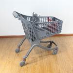 130L China All Plastic Push Trolley Plastic Shopping Carts