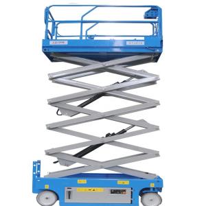 China 900mm Extension Deck Pneumatic Scissor Lift 6m Enlarged Aerial Working Space factory