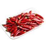 Air Dried Red Bullet Chilli In Dark Red Colour Single Herbs Spices