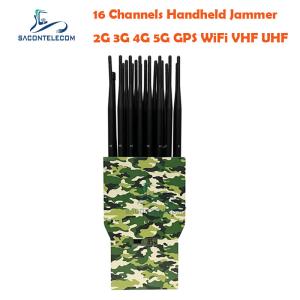 China UMTS Portable Signal Jammer 21 Bands 315mhz 433mhz 868mhz 3.5G GPS factory