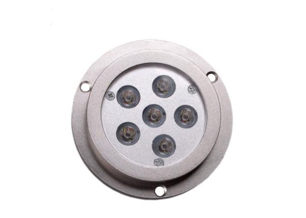Round 6-LED IP68 Boat Transom Mount Light LED Stainless Steel Marine Underwater