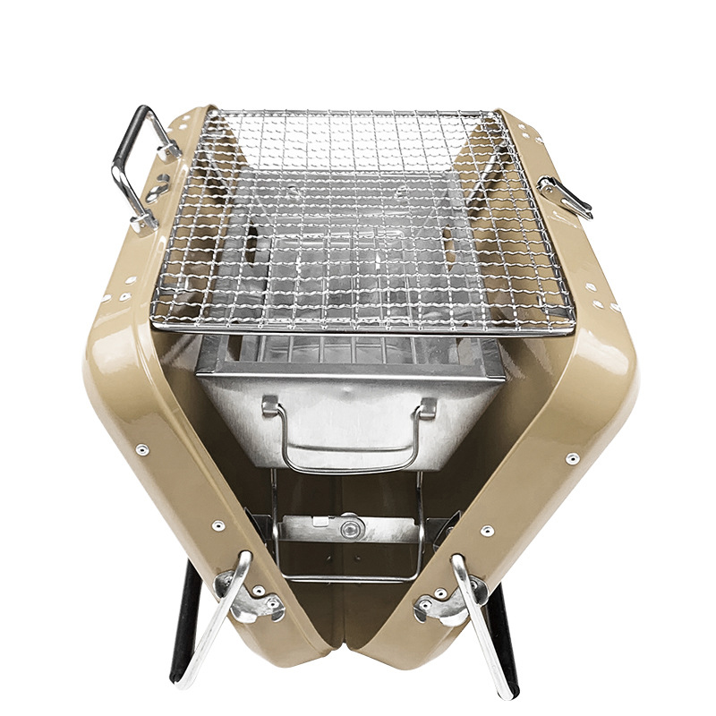 Foldable Trailer Smokeless Grill Perfect B2B Grilling Solution with Powder Coated Finish