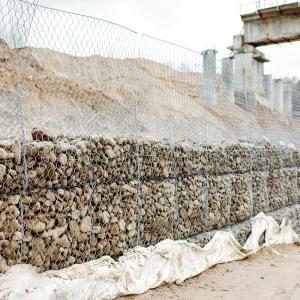 China Galvanized Gabion Basket River Bank Flood Control Erosion Protection CE ISO factory
