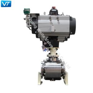 China Pneumatic Actuator F316 Stainless Steel Flanged Ball Valves 6'' 150LB factory