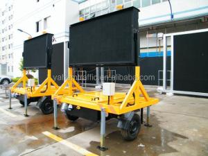 China Outdoor P16 Full Color Mobile VMS Signs Advertising Video Screen factory