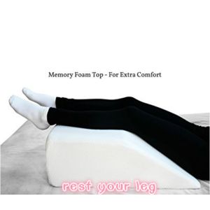 Knee Soft Memory Foam Leg Rest Pillow Polyester / Cotton Customized Color For