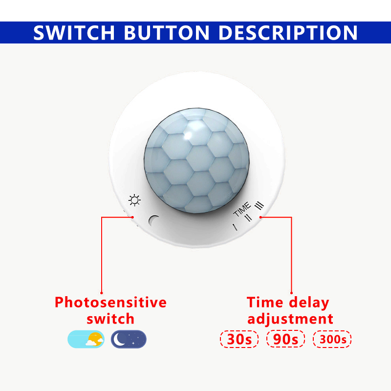 Body PIR Motion Sensor Switch Auto Delay For LED Strip Light