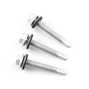 China Steel Structure Roofing Screw with Bi-Metal Hexagon Head and EPDM Washer 6.3x45 T/T factory