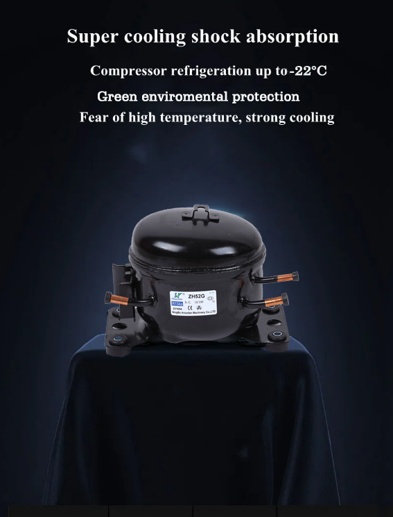Portable Solar Car Refrigerator Compressor Cooler for Travel DC 12V Camping Car Freezer Ice