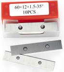 Carbide Woodturning Tools Replacement Plane Blades 60x12x1.5-35°