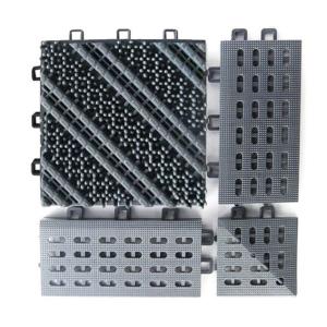 China Outside Guard Plastic Interlocking Floor Mat 150*150 Acid Fast factory