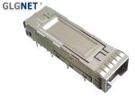 One Piece Copper Alloy SFP+ Cage Connector 3.05 mm Press Fit Mount Type