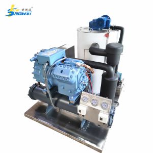 China Industrial Seawater Flake Ice Machine 3 Ton 380V on sale
