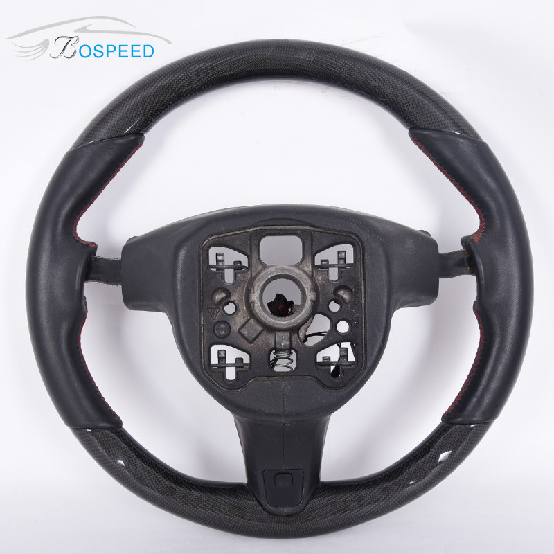 Sports Carbon Fiber Porsche Gt Steering Wheel 3K Twill OEM 38CM