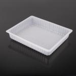 Customized PP Plastic Food Tray Packaging Transparent Square Disposable