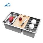 Carton Pallet Double Bowl Handmade House Kitchen Sinks Stainless Steel Kitchen