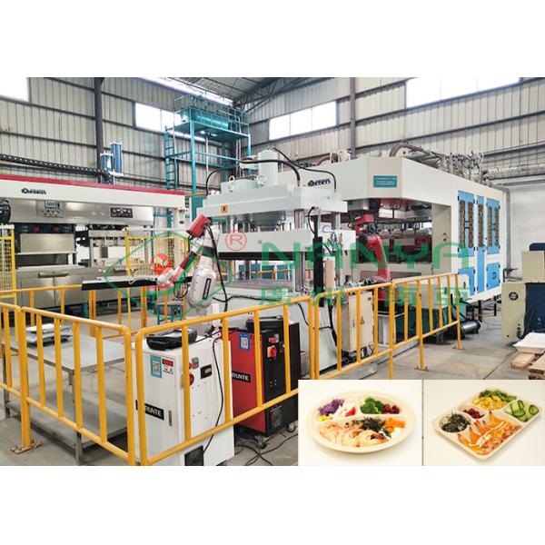 China Eco-Friendly Auto Robot Bagasse Fiber Tableware Making Machinery factory