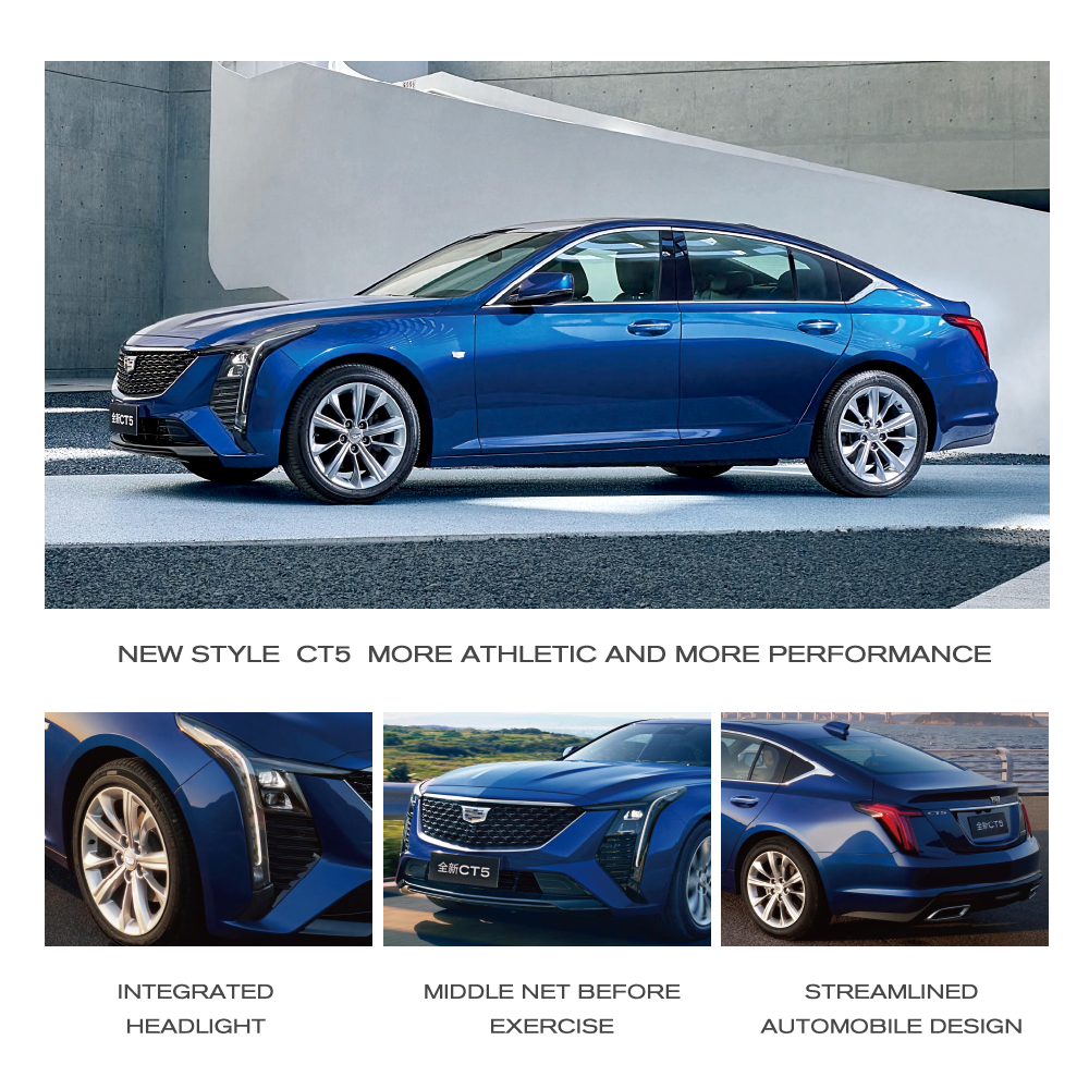 s Best Gas Auto Cadill-ac CT5 Platinum Edition Luxurious Vehicle with 4-door 5-seater Body Structure and 66L Tank Volume