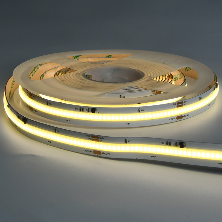 14W/M LED Pure White Digital COB Strip Light 420 LED IP20 24V 5 Meter Per Roll