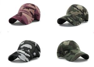 China Cool Custom Personalized Hats , Embroidery Camouflage Hip Hop Cap For Girls factory